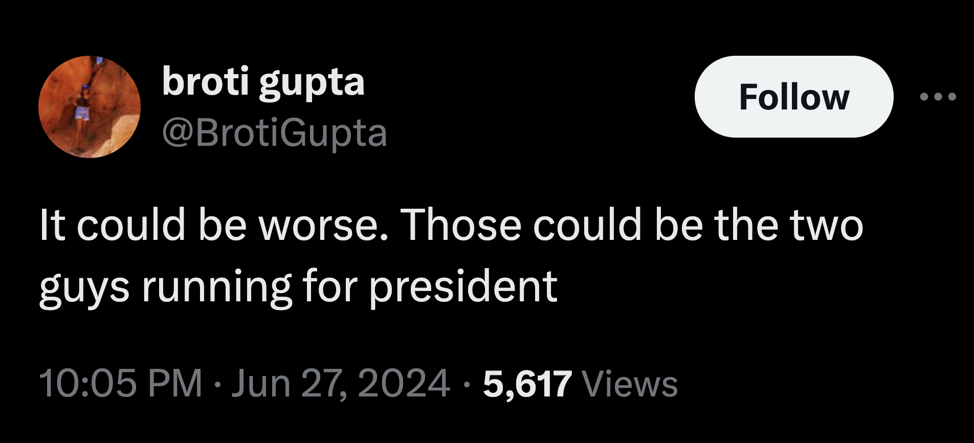 lunar eclipse - broti gupta It could be worse. Those could be the two guys running for president 5,617 Views